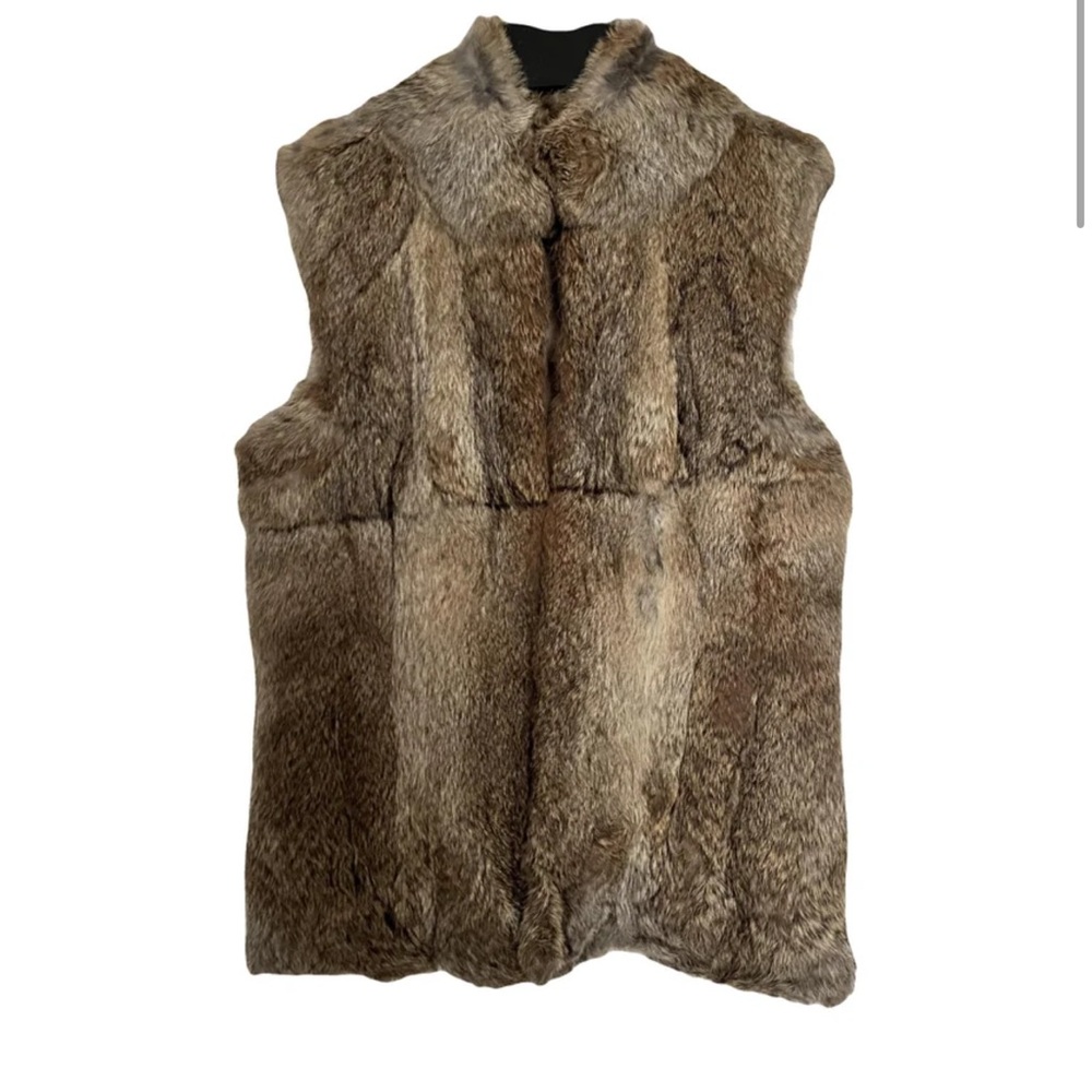 rabbit fur Vest in Brown- Michael Kors SZ XS
